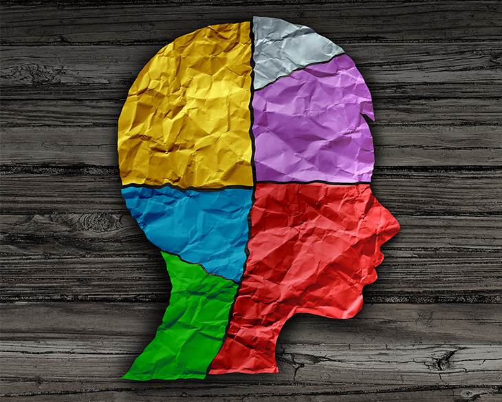 Schematic silhouette of child's head