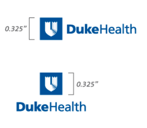 Logo sizing guides