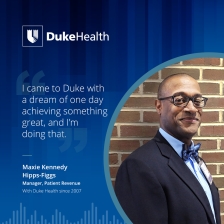I came to Duke with a dream of one day achieving something great, and I'm doing that