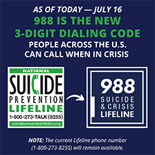 988 Suicide Prevention Lifeline