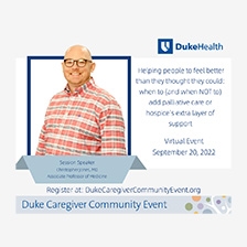 Christopher Jones - speaker at Duke Home Health Care and Hospice Event
