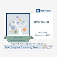 Caregiver event featuring speaker Daniel Parker