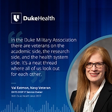 Story detailing Duke Military Association