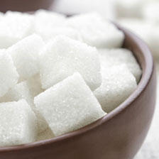 Bowl of sugar for blog story on diabetes