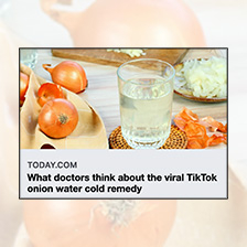 Onion Water cold remedy - IG