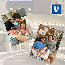 Families hold babies after groundbreaking surgeries portrayed on Grey's Anatomy
