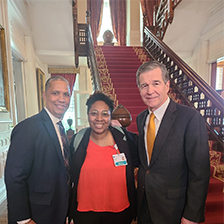 Uzuri Holder and Gov Cooper