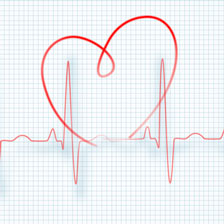 animated image of a heart with lines