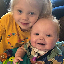 Children looking into camera