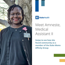 Amneste Smiling in Scrubs.
