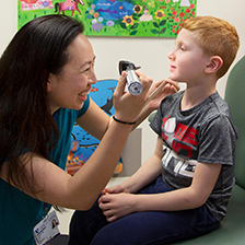 Doctor Lee with a patient