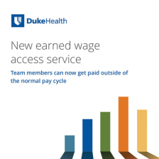Ribbon graphic with New Earned Wage Access Service.