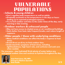 Extreme Heat - Vulnerable Populations