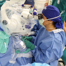 Dr. Vajzovic implants encapsulated cell-based gene therapy for MacTel patient