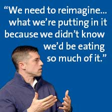 Jason Somarelli, Ph.D is looking to the side talking